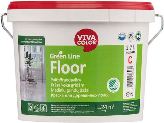 VivaColor Plastic Acrylic Watercolor For Interior Use Green Line 2.7lt