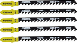 Awtools Lamă Fierăstrău Pendular 100mm T244d Lemn 5 Bucăți Awtools Lamă Fierăstrău Pendular 100mm T244d Lemn 5 Bucăți