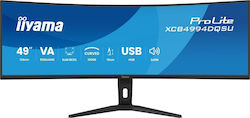 Iiyama ProLite Ultrawide VA Curved Monitor 49" 5120x1440 με Χρόνο Απόκρισης 2ms GTG