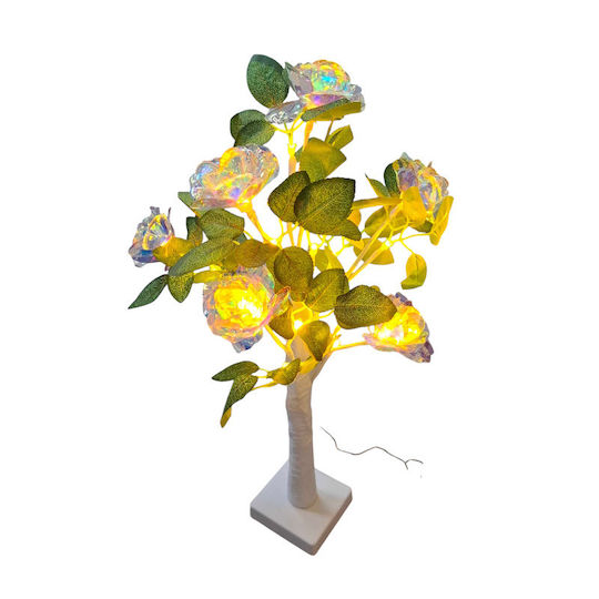 Arbore Decorativ De Crăciun Cu Lumină LED 45cm Electric Alb