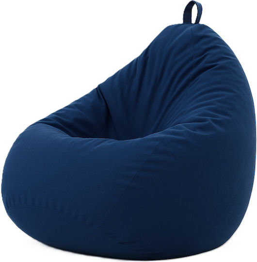 Pouf Birne Wasserdicht Canvas Pacific Blau 90x90x100cm