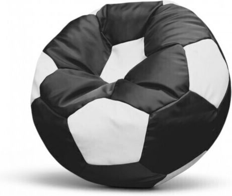 Pouf Sessel Wasserdichte Ball Schwarz mit Weiß 75x75cm B1MUSschwarz-weiß