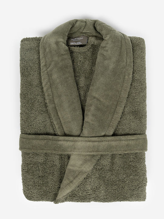 Biokarpet Biokarpet Naf Naf Bonjour Bathrobes Olive Green Xl