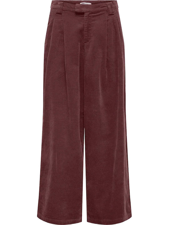 Only Only Damen Hosen Wide Hochgebirge Baumwoll...