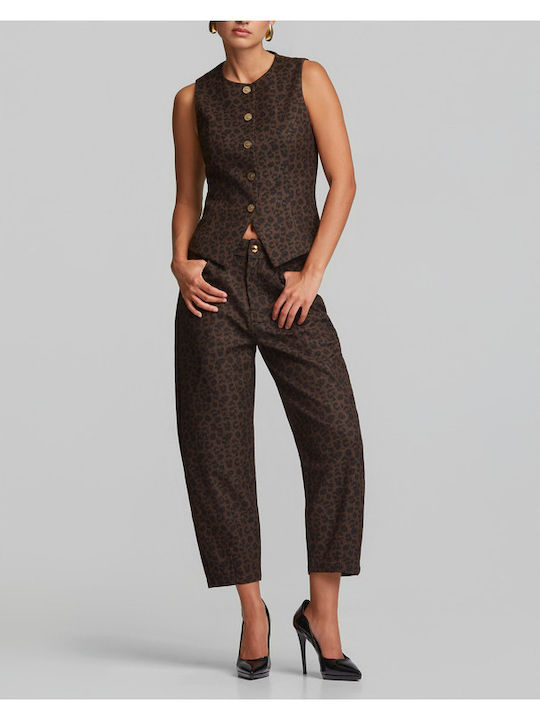 Damen Stoffhose Leo Braun