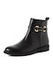 Leather Women's Ankle Boots Black