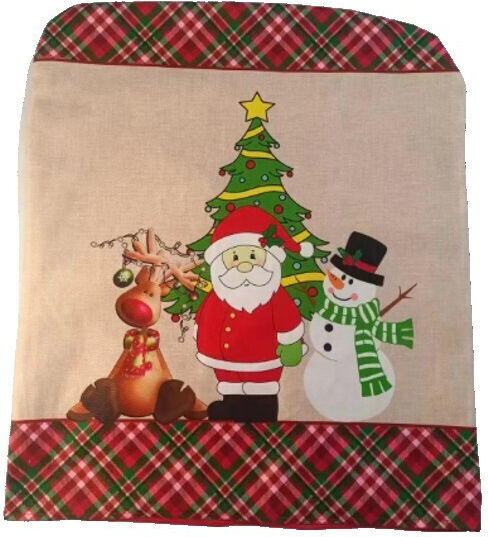 Husă pentru Scaun Textil Moș Crăciun 56x45 cm