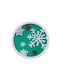 Coaster De Crăciun Din Sticlă Verde 10x10cm