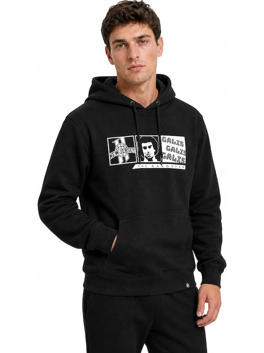 Sweatshirt Mit Kapuze Schwarz