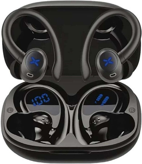 Proove X-Go In-Ear Bluetooth Kopfhörer mit Schweißbeständigkeit und Ladekoffer Schwarz