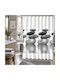 My Home Luxury My Home Luxury Stoff Duschvorhang 180x180cm