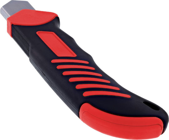 InLine Нож за Рязане с Пластмасово Тяло и Ширина на Острието 18mm Червен