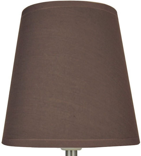 Domoletti Metall Tischlampe Für E14 Fassung Mit Braunem Hut Und Basis