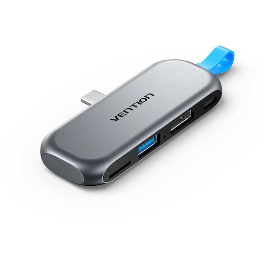 Vention USB-C Docking Station με 4K PD Γκρι