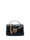 Love Puff Classic Leather Women's Flap Bag Black