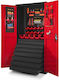 Jan Nowak Metallischer Arbeitstisch Darek 920 X 1850 X 500 Mm Anthrazit-Rot