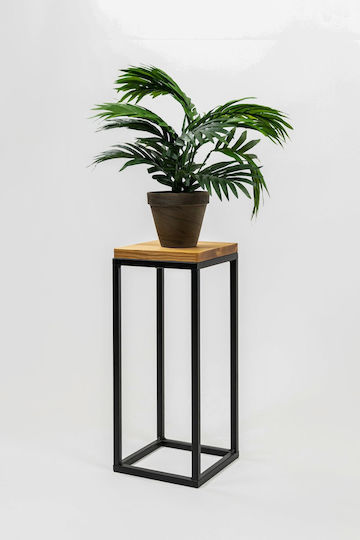 Mak Suport Pentru Plante Din Lemn Negru 19x19x47 cm Mak Suport Pentru Plante Din Lemn Negru 19x19x47 cm