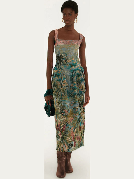 Summer Midi Slip Dress Multicolor