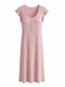 Zen by Daisy Summer Cotton Women's Nightgown Pink