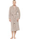 Pink Label Winter Women's Fleece Robe Sand