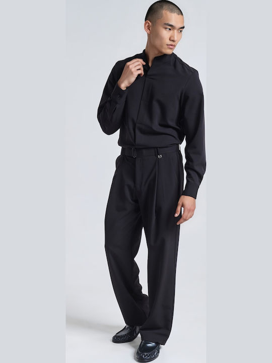 Men's Trousers Set Relaxed Fit Black