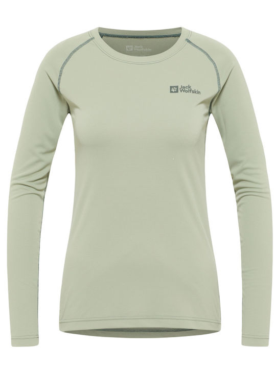 Jack Wolfskin Women's Thermal Long-Sleeved Shirt Grey