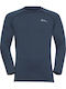 Jack Wolfskin Men's Thermal Long-Sleeved Shirt Blue