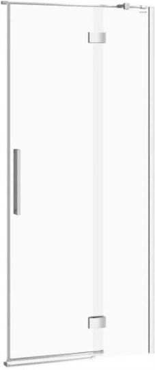 Cersanit Duschkabine mit Aufklappbare Tür 90x200cm Klarglas Chrom
