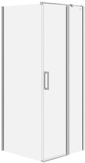 Cersanit Shower Cabin for Shower with Sliding Door 80x80x195cm Clear Glass Chrome