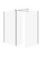 Cersanit Shower Cabin with Sliding Door 100x90x200cm Black