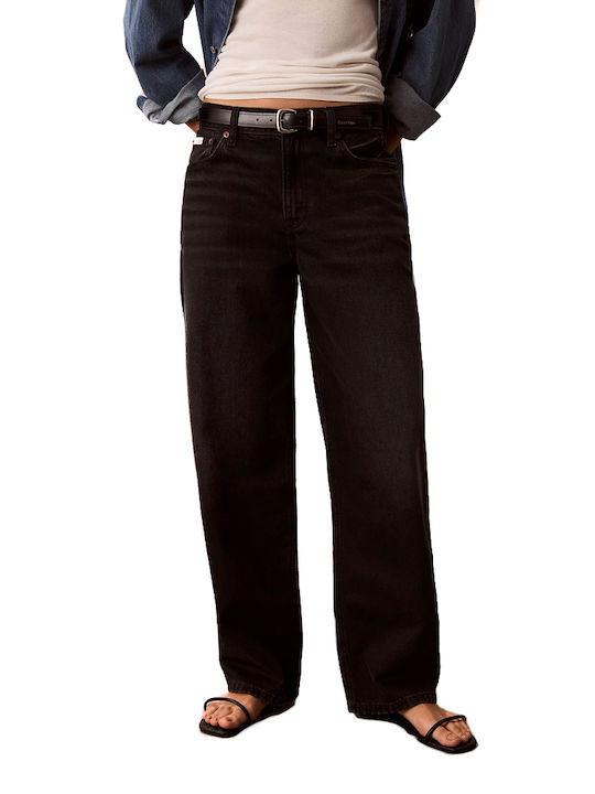 Calvin Klein Blugi damă Jean în Fit Relaxed Negru