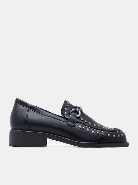 Luigi Mocasini Dama Loafers În Culoare Neagră