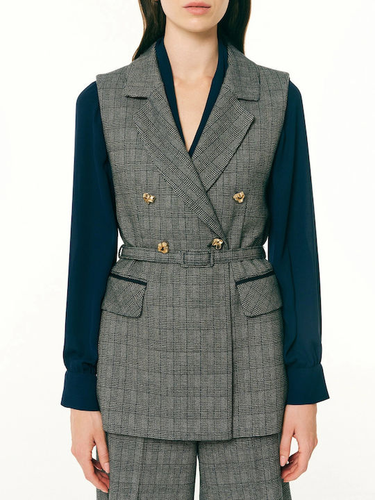 Damen Weste Blau