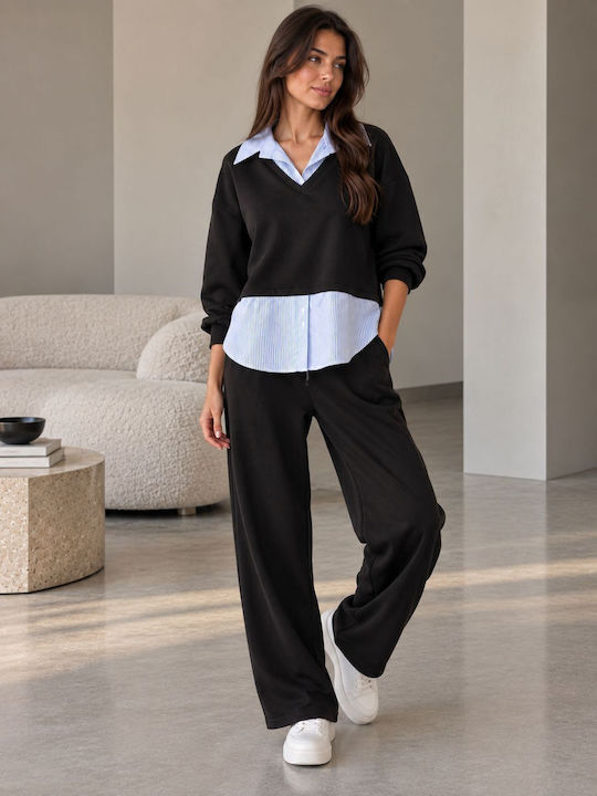 Black Sweatpants Set