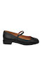 Damen Ballerinas mit Riemchen / Riemchenverschluss Schwarz
