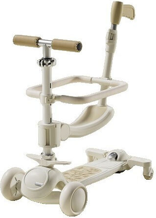 Patin Copii Pliabil Cu Iluminare LED Alb 126864