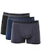 Men's Boxers Black-denim Blue-grey 3Pack