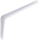 JetWorld Corner Shelf Made of Metal in White Colour 200x150mm