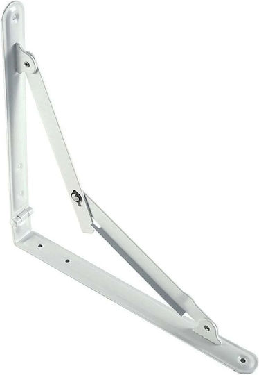 Malys Group Ъглов Раф от Метал В Бял Цвят 300x300mm