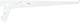 Malys Group Heavy-Duty Corner Shelf Metallic In White Colour 70mm