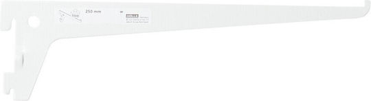 Malys Group Heavy-Duty Corner Shelf Metallic In White Colour 70mm
