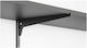 Malys Group Heavy-Duty Corner Shelf Bracket Made of Stainless Steel in Black Colour