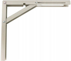 Malys Group Corner Shelf Metallic In Grey Colour 150x150mm