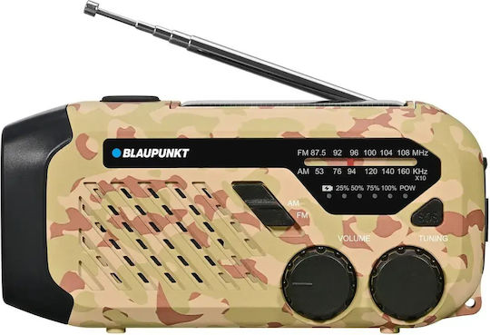 Blaupunkt Radio portabil solar cu USB bej