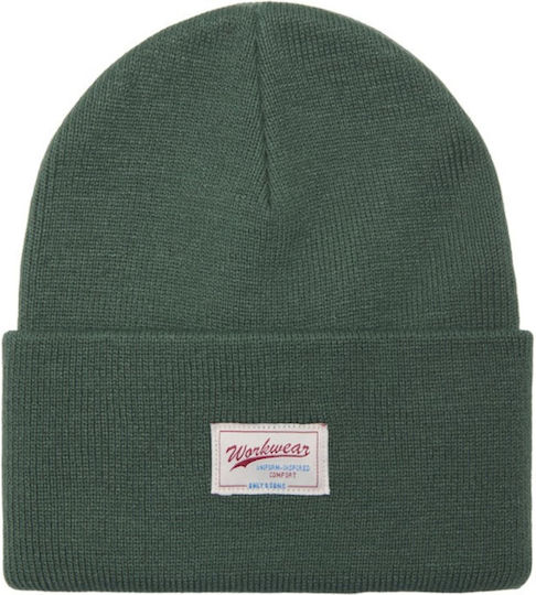 Beanie Căciulă bărbătească tricotată în culoare verde