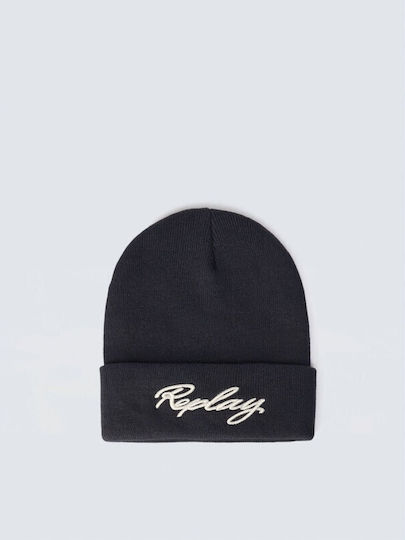 Beanie Men's Knitted Beanie in Black