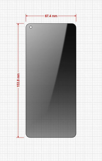 Privacy Glass Screen Protector Secretglass Easy Oppo Reno8 T 2 Pieces