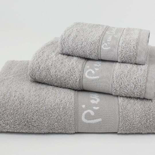 Pierre Cardin Set of Towels 3 pcs Silver Weight 450gsm