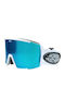 Horsefeathers Ski- und Snowboardbrille für Erwachsene, Weiß mit blauem Spiegellinse