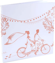 Книга За Сватбени Пожелания Розово Златно Love Guest Book Blush 24 X 24 См